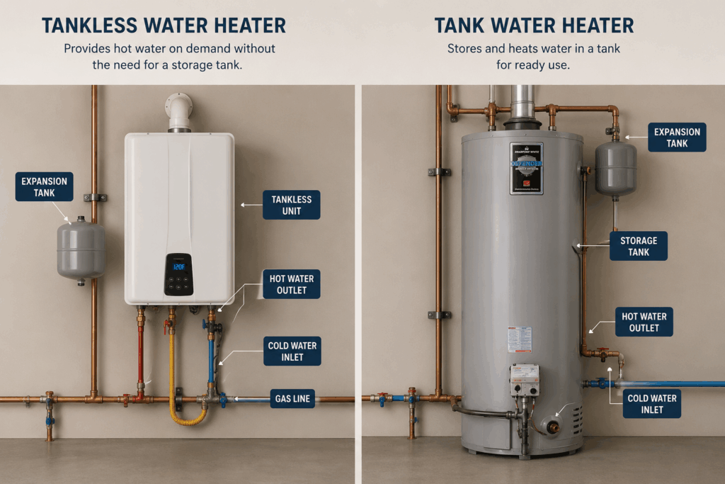 I trust tankless water heaters for my Mesa, AZ home due to their reliability, energy efficiency, and endless hot water supply. Experience the difference today!